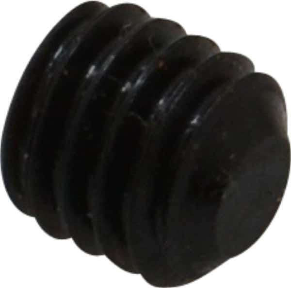 Value Collection - 3/8-16 UNC, 3/8" OAL, Flat Point Set Screw - Grade 8 Alloy Steel, 3/16" Key - Americas Industrial Supply