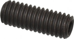 Value Collection - 3/8-16 UNC, 1" OAL, Flat Point Set Screw - Grade 8 Alloy Steel, 3/16" Key - Americas Industrial Supply