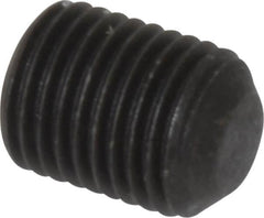 Value Collection - 3/8-24 UNF, 1/2" OAL, Flat Point Set Screw - Grade 8 Alloy Steel, 3/16" Key - Americas Industrial Supply