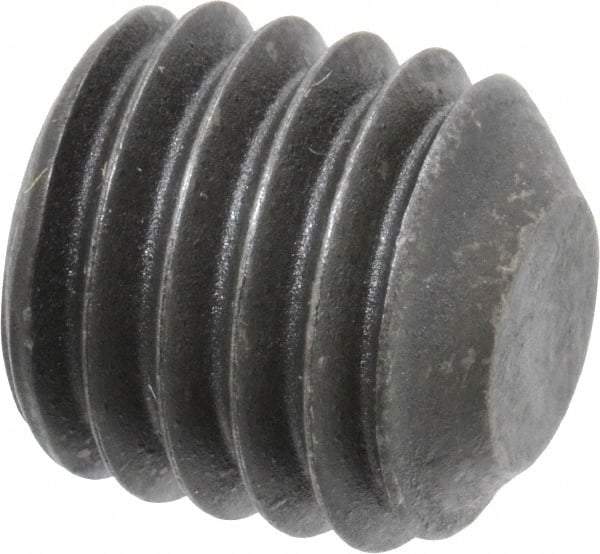 Value Collection - 1/2-13 UNC, 1/2" OAL, Flat Point Set Screw - Grade 8 Alloy Steel, 1/4" Key - Americas Industrial Supply