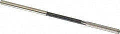 Interstate - #10 High Speed Steel Chucking Reamer - Straight Flute, 0.186" Straight Shank, 1-1/4" Flute Length, 5" OAL - Americas Industrial Supply
