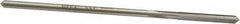 Interstate - #27 High Speed Steel Chucking Reamer - Straight Flute, 0.135" Straight Shank, 1" Flute Length, 4" OAL - Americas Industrial Supply