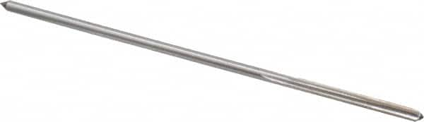 Interstate - #44 High Speed Steel 4 Flute Chucking Reamer - Straight Flute, 0.081" Straight Shank, 3/4" Flute Length, 3" OAL - Americas Industrial Supply