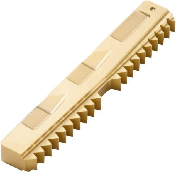 Seco - 14 TPI, Internal/External Thread, NPT Standard, R396.19 F30M Grade Thread Mill Insert - Carbide, TiAlN/TiN Coating - Americas Industrial Supply