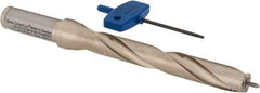 Seco - 15 to 15.99mm Diam, 7xD, 4.331" Max Depth, 5/8" Shank Diam, 4.843" Flute, 7.441" OAL, Replaceable Tip Drill - Series SD107 - Americas Industrial Supply