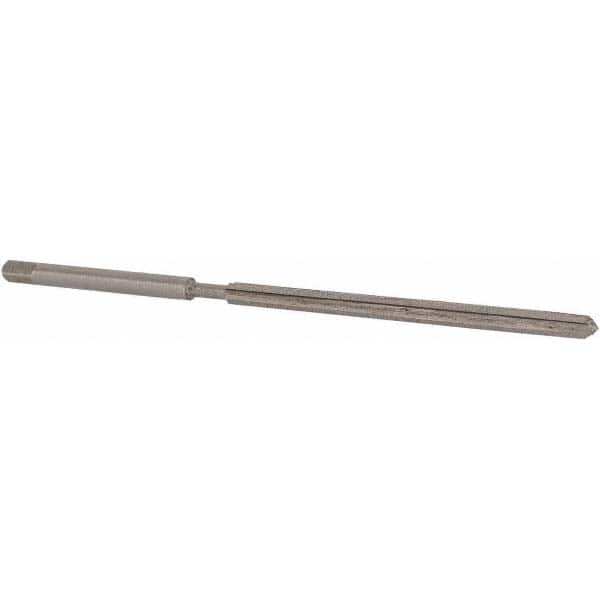 Made in USA - 3/32" Diam, Straight Shank, 1-1/4" Flute, Hand Reamer - Americas Industrial Supply