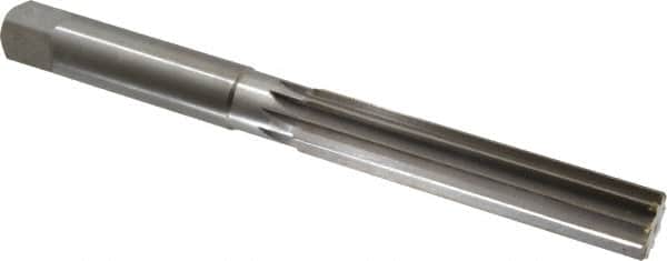Made in USA - 1-1/4" Diam, Straight Shank, 6-1/8" Flute, Hand Reamer - Americas Industrial Supply