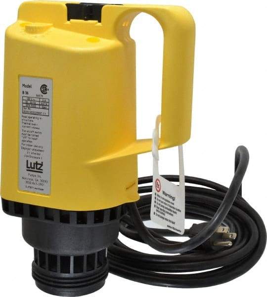 Lutz Pumps - 0.85 HP, Open Drip Proof Drum Pump Motor - For Use With All Lutz Pump Tubes, 120 Volt - Americas Industrial Supply