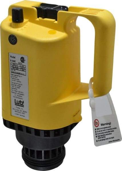 Lutz Pumps - 0.85 HP, Open Drip Proof With Speed Control Drum Pump Motor - For Use With All Lutz Pump Tubes, 120 Volt - Americas Industrial Supply