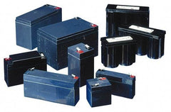 Mule - Pure Lead, Quick-Disconnect Tab Terminal, 4 Volt, 8 Amp, Lead Rechargeable Battery - 1/4" Tab Width x 0.032" Tab Thickness, 2.11" Wide x 4" High x 3.77" Deep - Americas Industrial Supply