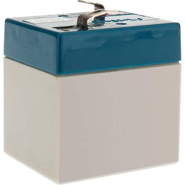 Mule - Lead-Acid, Quick-Disconnect Tab Terminal, 6 Volt, 1 Amp, Lead Rechargeable Battery - 3/16" Tab Width x 0.032" Tab Thickness, 1.65" Wide x 2" High x 2" Deep - Americas Industrial Supply