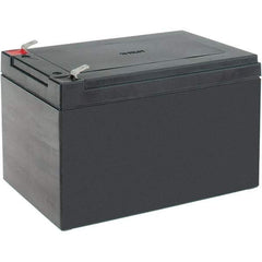 Mule - Lead-Acid, Quick-Disconnect Tab Terminal, 12 Volt, 12 Amp, Lead Rechargeable Battery - 6.35mm Tab Width x 0.8mm Tab Thickness, 3.86" Wide x 3.98" High x 5.94" Deep - Americas Industrial Supply