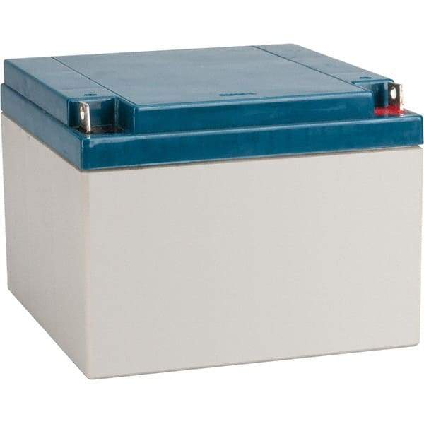 Mule - Lead-Acid, Nut/Bolt Terminal, 12 Volt, 26 Amp, Lead Rechargeable Battery - 6mm Hole Diam, 6.54" Wide x 4.92" High x 6.89" Deep - Americas Industrial Supply