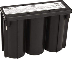 Mule - Pure Lead, Quick-Disconnect Tab Terminal, 6 Volt, 8 Amp, Lead Rechargeable Battery - 1/4" Tab Width x 0.032" Tab Thickness, 2.11" Wide x 4" High x 5.47" Deep - Americas Industrial Supply