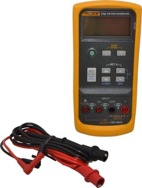 Fluke - 0 V to 24 V, Current Calibrator - LCD Display, +/-10% Basic DC Accuracy - Americas Industrial Supply