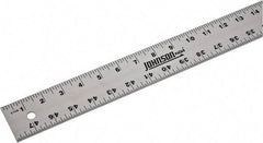Johnson Level & Tool - 48" Long, 1/8, 1/16" Graduation, Aluminum Rule - English Graduation Style, Gray, Anodized Finish - Americas Industrial Supply