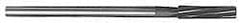 Alvord Polk - 19/32" High Speed Steel 8 Flute Chucking Reamer - Spiral Flute, 0.4355" Straight Shank, 2" Flute Length, 8" OAL - Americas Industrial Supply