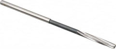 Interstate - 3/16" High Speed Steel Chucking Reamer - Spiral Flute, 0.1805" Straight Shank, 1-1/8" Flute Length, 4-1/2" OAL - Americas Industrial Supply