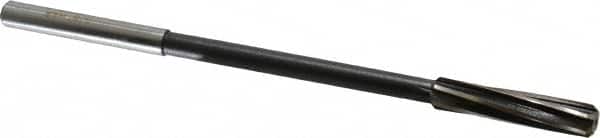 Interstate - 3/8" High Speed Steel Chucking Reamer - Spiral Flute, 0.3105" Straight Shank, 1-3/4" Flute Length, 7" OAL - Americas Industrial Supply