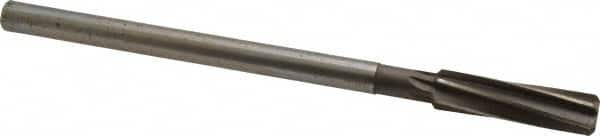 Interstate - 15/32" High Speed Steel Chucking Reamer - Spiral Flute, 0.373" Straight Shank, 1-3/4" Flute Length, 7" OAL - Americas Industrial Supply