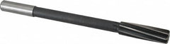 Interstate - 3/4" High Speed Steel Chucking Reamer - Spiral Flute, 5/8" Straight Shank, 2-1/2" Flute Length, 9-1/2" OAL - Americas Industrial Supply