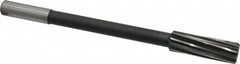 Interstate - 13/16" High Speed Steel Chucking Reamer - Spiral Flute, 5/8" Straight Shank, 2-1/2" Flute Length, 9-1/2" OAL - Americas Industrial Supply