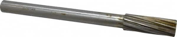 Interstate - 15/16" High Speed Steel Chucking Reamer - Spiral Flute, 3/4" Straight Shank, 2-5/8" Flute Length, 10" OAL - Americas Industrial Supply