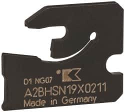 Kennametal - 3/4" Blade Height, 0.0787" Blade Width, 0.7953" OAL, Neutral Cut, Single End Indexable Cut-Off Blade - 11mm Max Depth of Cut, A2BHSN Blade - Americas Industrial Supply