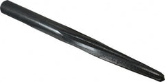 Made in USA - 7/16" Reamer Diam, 1/4" Small End Diam, 1/2" Diam Straight Shank, 3-1/2" Flute, Bridge Reamer - Americas Industrial Supply