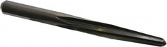 Made in USA - 1/2" Reamer Diam, 9/32" Small End Diam, 1/2" Diam Straight Shank, 4" Flute, Bridge Reamer - Americas Industrial Supply
