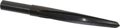 Made in USA - 9/16" Reamer Diam, 11/32" Small End Diam, 1/2" Diam Straight Shank, 4" Flute, Bridge Reamer - Americas Industrial Supply