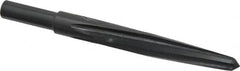 Made in USA - 5/8" Reamer Diam, 11/32" Small End Diam, 1/2" Diam Straight Shank, 4-1/2" Flute, Bridge Reamer - Americas Industrial Supply