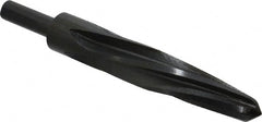 Made in USA - 15/16" Reamer Diam, 9/16" Small End Diam, 1/2" Diam Straight Shank, 5" Flute, Bridge Reamer - Americas Industrial Supply