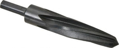 Made in USA - 1-1/16" Reamer Diam, 5/8" Small End Diam, 1/2" Diam Straight Shank, 5" Flute, Bridge Reamer - Americas Industrial Supply