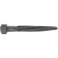 Made in USA - 11/16" Reamer Diam, 3/8" Small End Diam, 1-1/16" Hex Shank, 4-1/2" Flute, Car Reamer - Americas Industrial Supply
