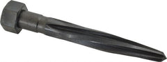 Made in USA - 13/16" Reamer Diam, 15/32" Small End Diam, 1-1/4" Hex Shank, 5" Flute, Car Reamer - Americas Industrial Supply