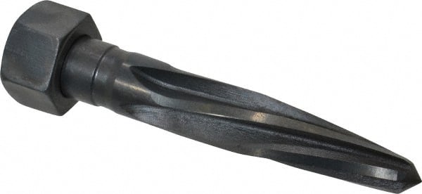 Made in USA - 1-1/16" Reamer Diam, 5/8" Small End Diam, 1-5/8" Hex Shank, 5" Flute, Car Reamer - Americas Industrial Supply