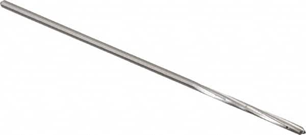 Made in USA - 5/64" High Speed Steel 4 Flute Chucking Reamer - Spiral Flute, 0.072" Straight Shank, 3/4" Flute Length, 3" OAL - Americas Industrial Supply