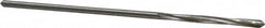 Made in USA - 3/32" High Speed Steel 4 Flute Chucking Reamer - Spiral Flute, 0.088" Straight Shank, 3/4" Flute Length, 3" OAL - Americas Industrial Supply