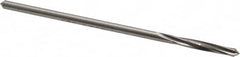 Made in USA - 5/32" High Speed Steel 4 Flute Chucking Reamer - Spiral Flute, 0.151" Straight Shank, 1" Flute Length, 4" OAL - Americas Industrial Supply