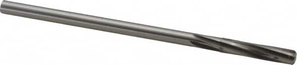 Made in USA - 19/64" High Speed Steel 6 Flute Chucking Reamer - Spiral Flute, 0.2792" Straight Shank, 1-1/2" Flute Length, 6" OAL - Americas Industrial Supply
