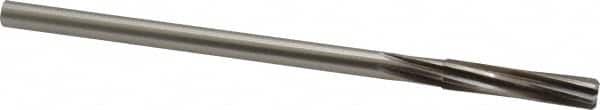 Made in USA - 5/16" High Speed Steel 6 Flute Chucking Reamer - Spiral Flute, 0.2792" Straight Shank, 1-1/2" Flute Length, 6" OAL - Americas Industrial Supply