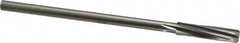 Made in USA - 25/64" High Speed Steel 6 Flute Chucking Reamer - Spiral Flute, 0.3105" Straight Shank, 1-3/4" Flute Length, 7" OAL - Americas Industrial Supply