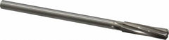 Made in USA - 7/16" High Speed Steel 6 Flute Chucking Reamer - Americas Industrial Supply