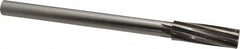 Chucking Reamer: 25/32″ Dia, 9-1/2″ OAL, 2-1/2″ Flute Length, Straight Shank, High Speed Steel 8 Flute, RH