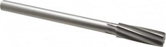 Made in USA - 13/16" High Speed Steel 8 Flute Chucking Reamer - Spiral Flute, 5/8" Straight Shank, 2-1/2" Flute Length, 9-1/2" OAL - Americas Industrial Supply