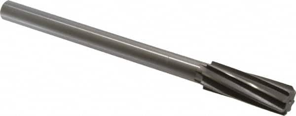 Made in USA - 27/32" High Speed Steel 8 Flute Chucking Reamer - Americas Industrial Supply