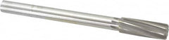 Made in USA - 15/16" High Speed Steel 8 Flute Chucking Reamer - Spiral Flute, 3/4" Straight Shank, 2-5/8" Flute Length, 10" OAL - Americas Industrial Supply