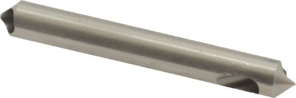 M.A. Ford - 3/16" Head Diam, 3/16" Shank Diam, 0 Flute 90° High Speed Steel Countersink - Bright Finish, 1-1/2" OAL, Single End, Straight Shank, Right Hand Cut - Americas Industrial Supply