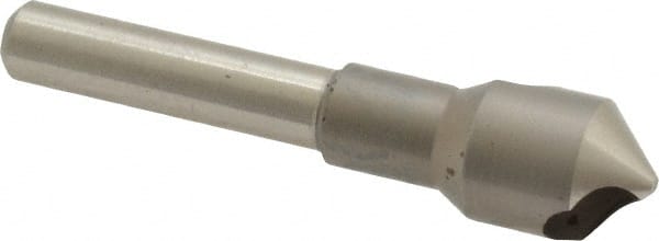M.A. Ford - 7/16" Head Diam, 1/4" Shank Diam, 0 Flute 90° High Speed Steel Countersink - Americas Industrial Supply